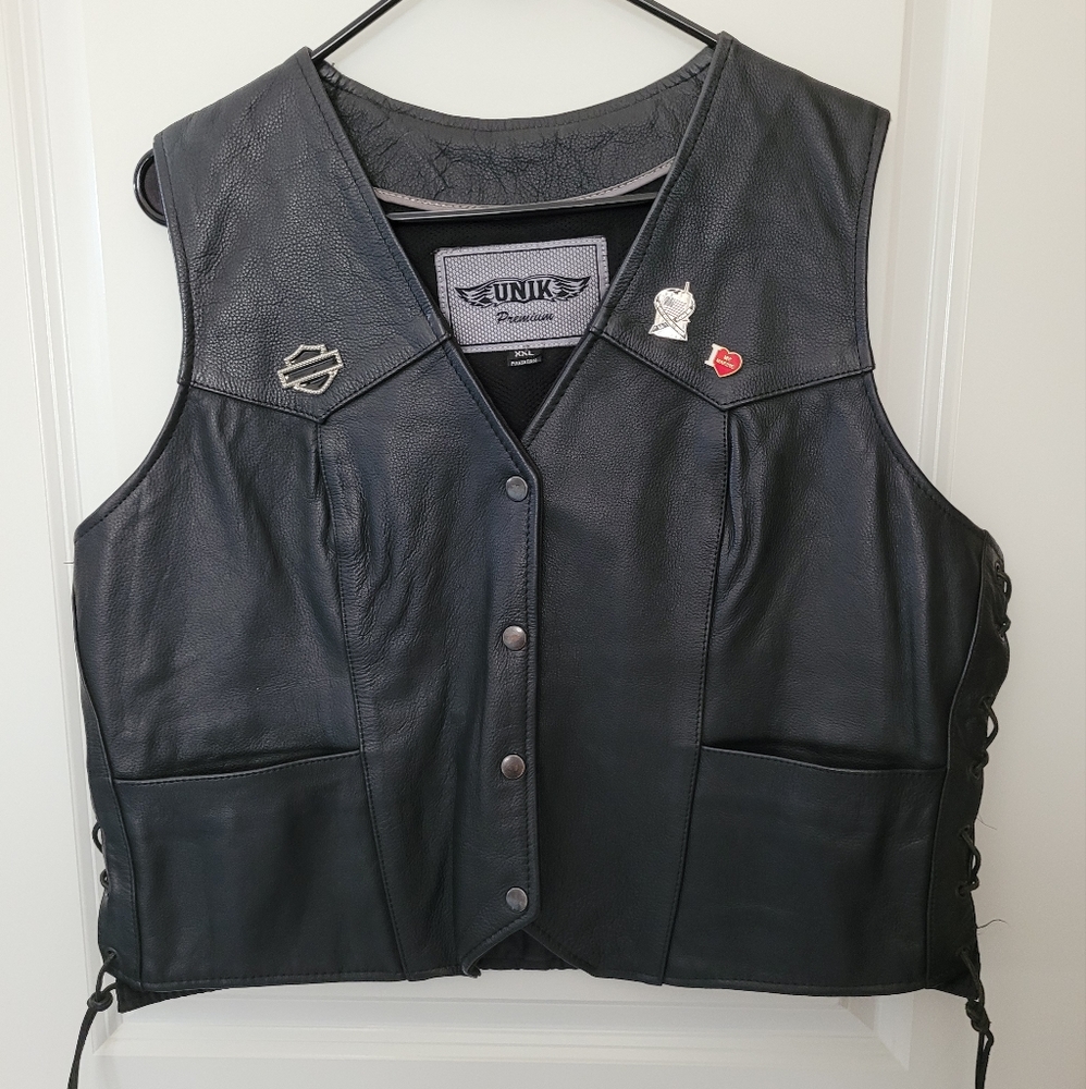 Unik Premium Leather Vest size XX-Large
